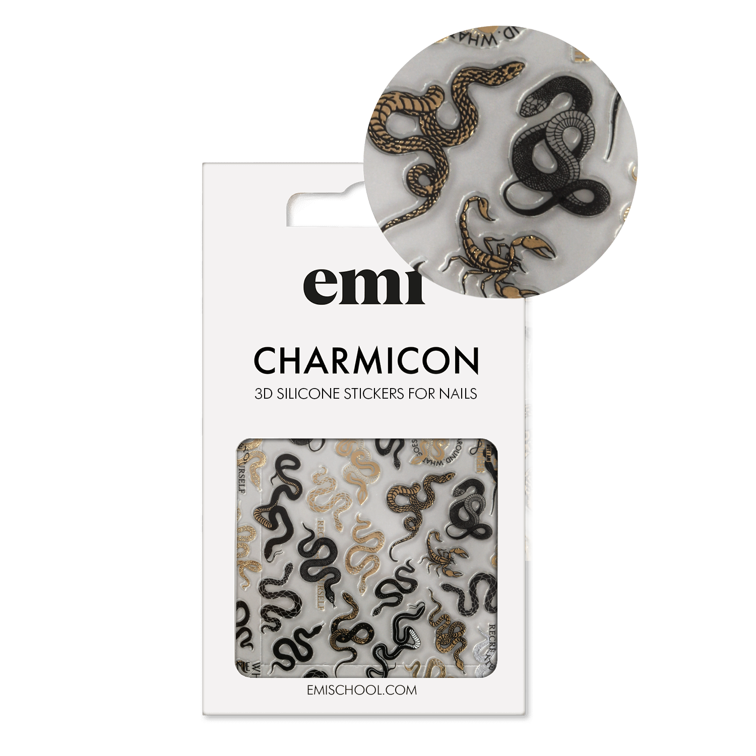 Charmicon 3D Silicone Stickers #259 Snakes