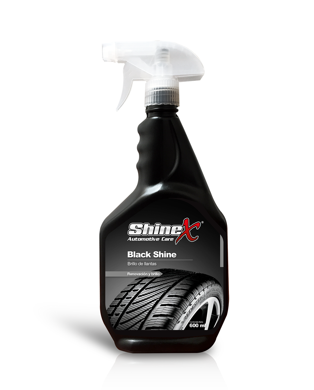 Black Shine
(abrillantador de llantas y partes plásticas)