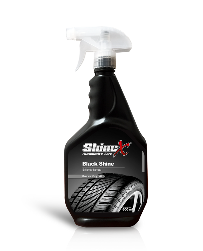 Black Shine
(abrillantador de llantas y partes plásticas)