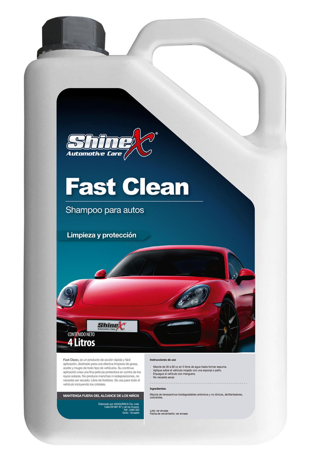 Fast Clean (Shampoo biodegradable alto brillo) galón