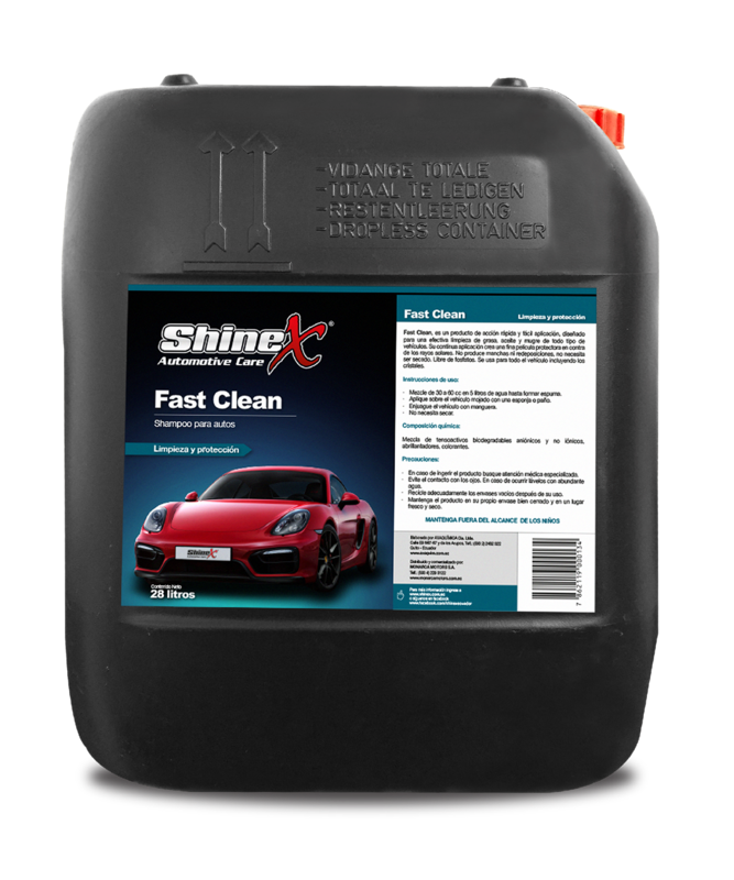 Fast Clean (Shampoo biodegradable alto brillo) caneca