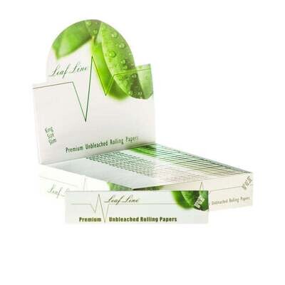 Rolling Paper - Leafline Natural Arabic Gum Premium Unbleached (1 1/4 Size)