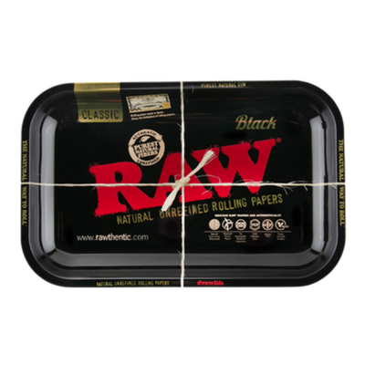 RAW - Metal Rolling Tray (Medium) - Black