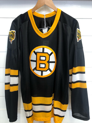 Vintage CCM Boston Bruins Crazy Eyes Arm Patch Jersey