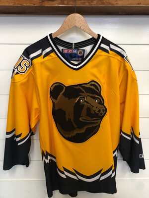 Vtg CCM Boston Bruins Pooh Bear Jersey