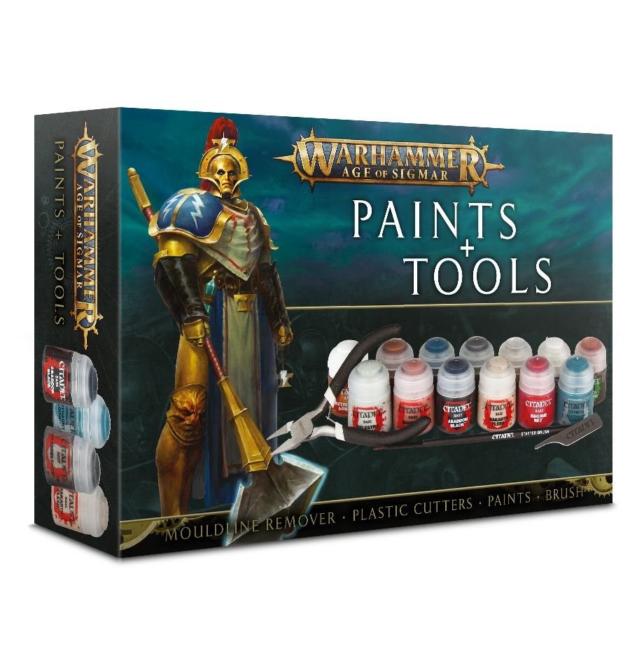 Games Workshop - Warhammer Age of Sigmar: Set de pinturas y herramientas