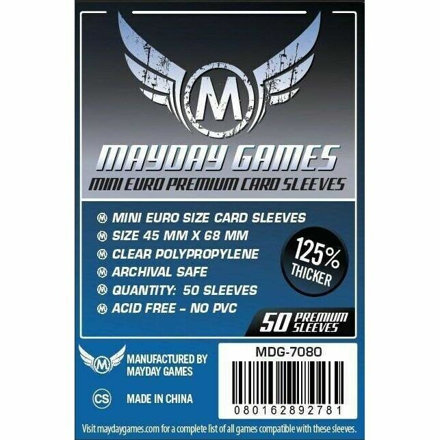Mayday Games - Funda protectora para cartas de 45mm x 68mm