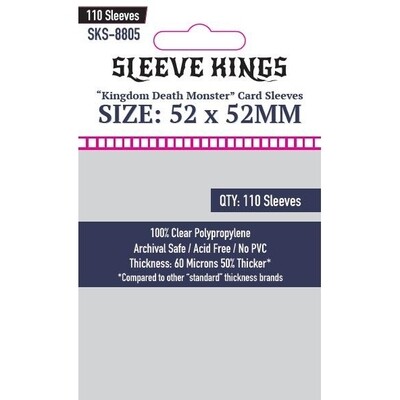 Sleeve Kings - Funda protectora para cartas de 52mm x 52mm