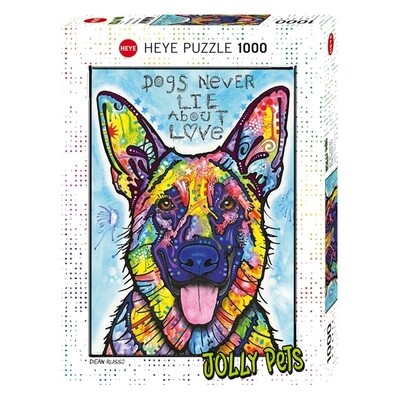 Heye - Dean Russo: Jolly Pets - Dogs Never Lie - 1000 piezas