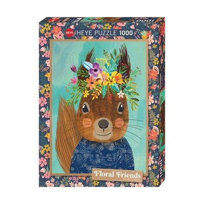 Heye - Mia Charro: Floral Friends - Sweet Squirrel - 1000 piezas Heye - Mia Charro: Floral Friends - Sweet Squirrel - 1000 piezas