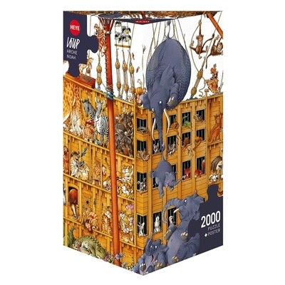 Heye - JeanJaques Loup: Arche Noah (Caja triangular) - 2000 piezas Heye - JeanJaques Loup: Arche Noah (Caja triangular) - 2000 piezas