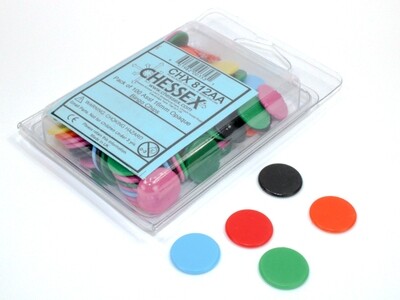 Chessex - Pack de 100 fichas de bingo de 16mm
