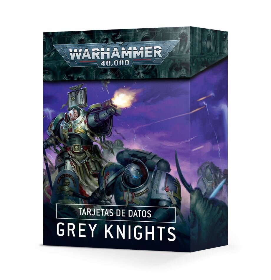 Games Workshop - Warhammer 40000: Datacards: Grey Knights (Español)