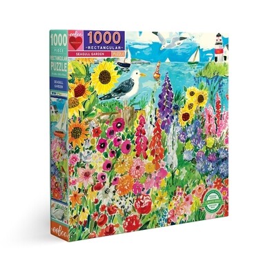 eeBoo - Seagull Garden - rompecabezas rectangular - 1000 piezas