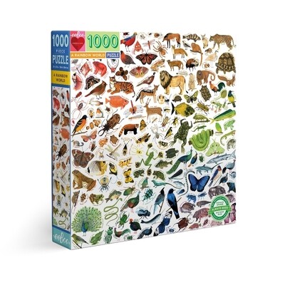 eeBoo - A Rainbow World - rompecabezas cuadrado - 1000 piezas