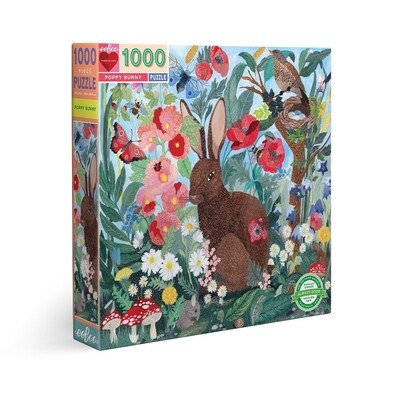 eeBoo - Poppy Bunny - rompecabezas cuadrado - 1000 piezas