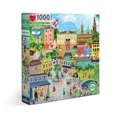 eeBoo - Copenhagen - rompecabezas cuadrado - 1000 piezas