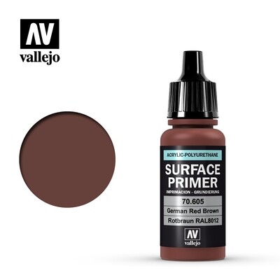 Vallejo - Surface Primer - Color: Rotbraun RAL8012