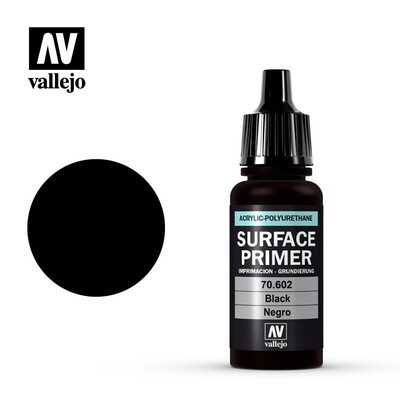Vallejo - Surface Primer - Color: Negro