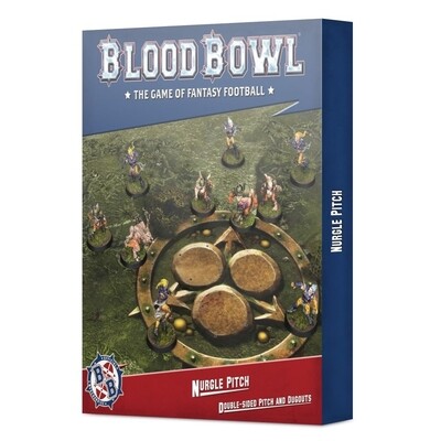 Games Workshop - Blood Bowl: Campo de Nurgle – Set de campo de doble cara y banquillos