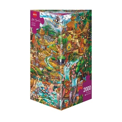 Heye - Rita Berman: Exotic Safari (Caja triangular ) - 2000 piezas