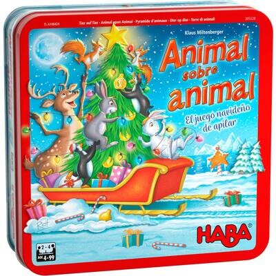 Haba - Animal sobre animal: El tambaleante juego de apilar Haba - Animal sobre animal: El tambaleante juego de apilar