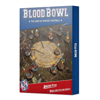 Games Workshop - Blood Bowl: Amazon Team Pitch & Dugouts