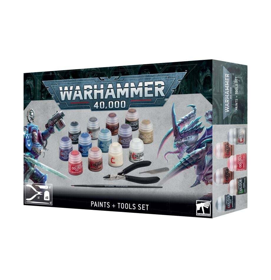 Games Workshop - Warhammer 40,000: Paints + Tools Set