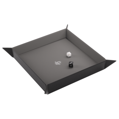 Gamegenic - Magnetic Dice Tray Square Black/Gray