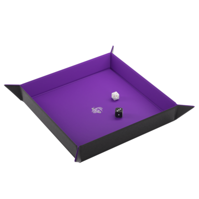 Gamegenic - Magnetic Dice Tray Square Black/Purple