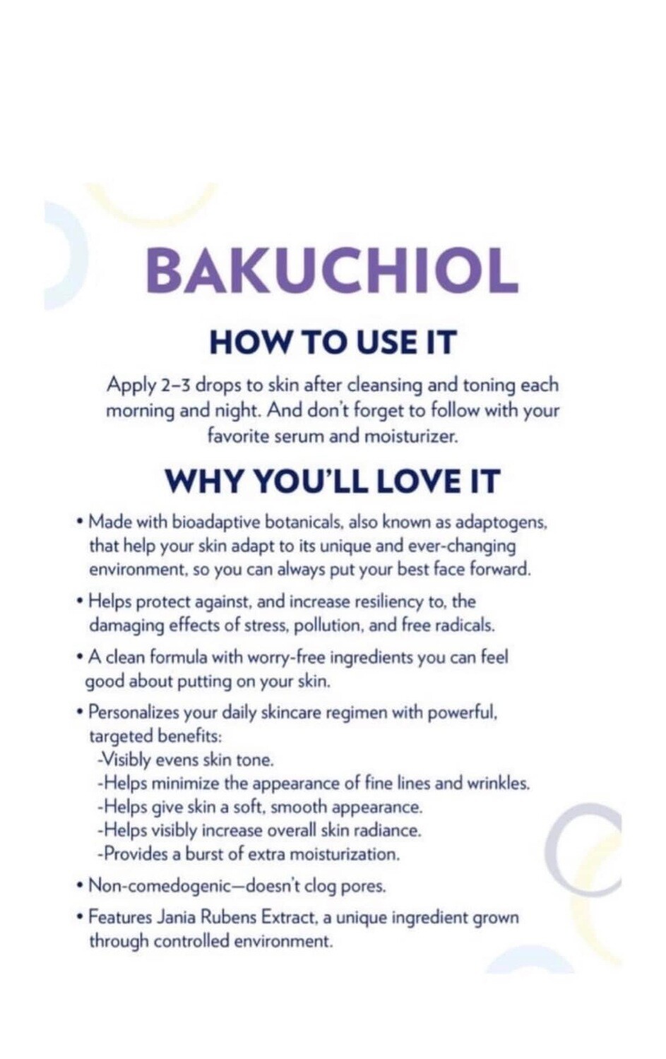 Bakuchiol Pump (retinol alternative)