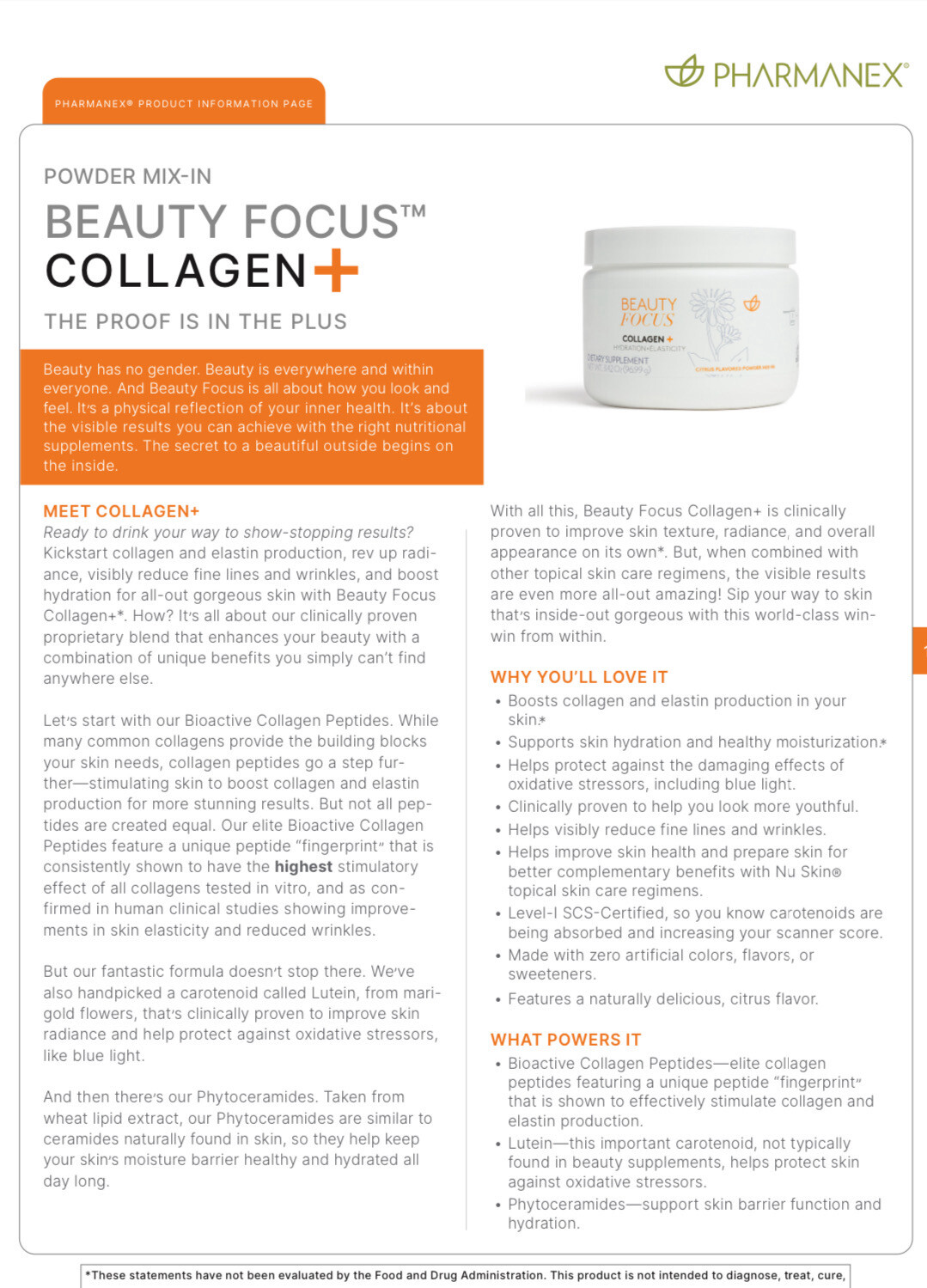 Beauty Focus Powder Collagen