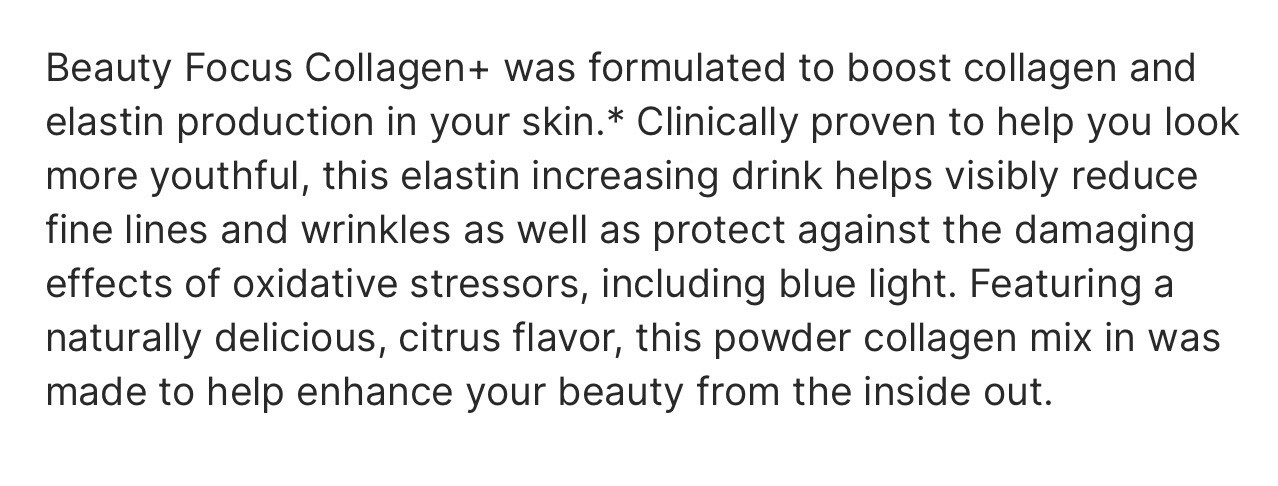 Beauty Focus Powder Collagen
