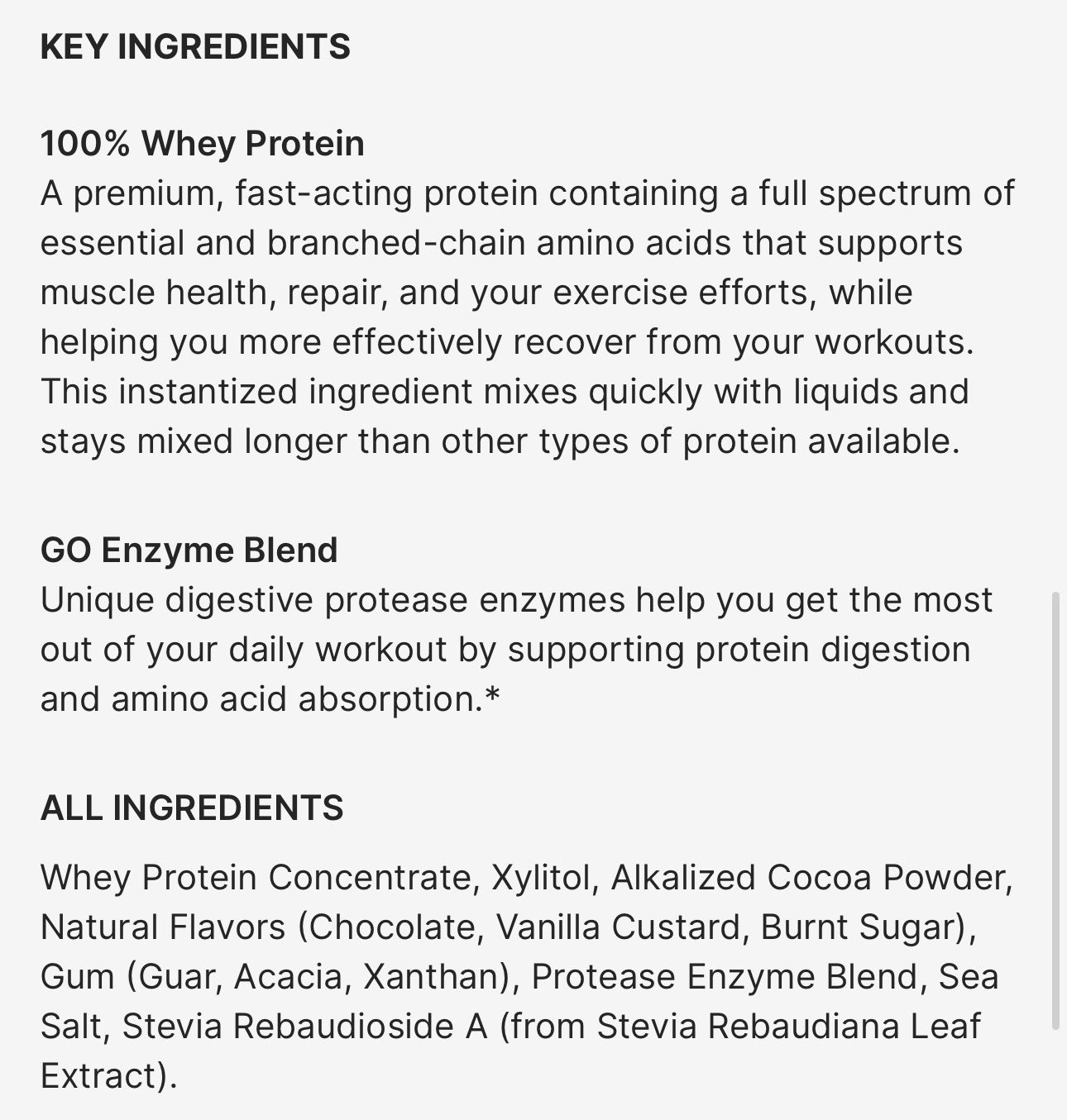 Protein (TR me) Chocolate