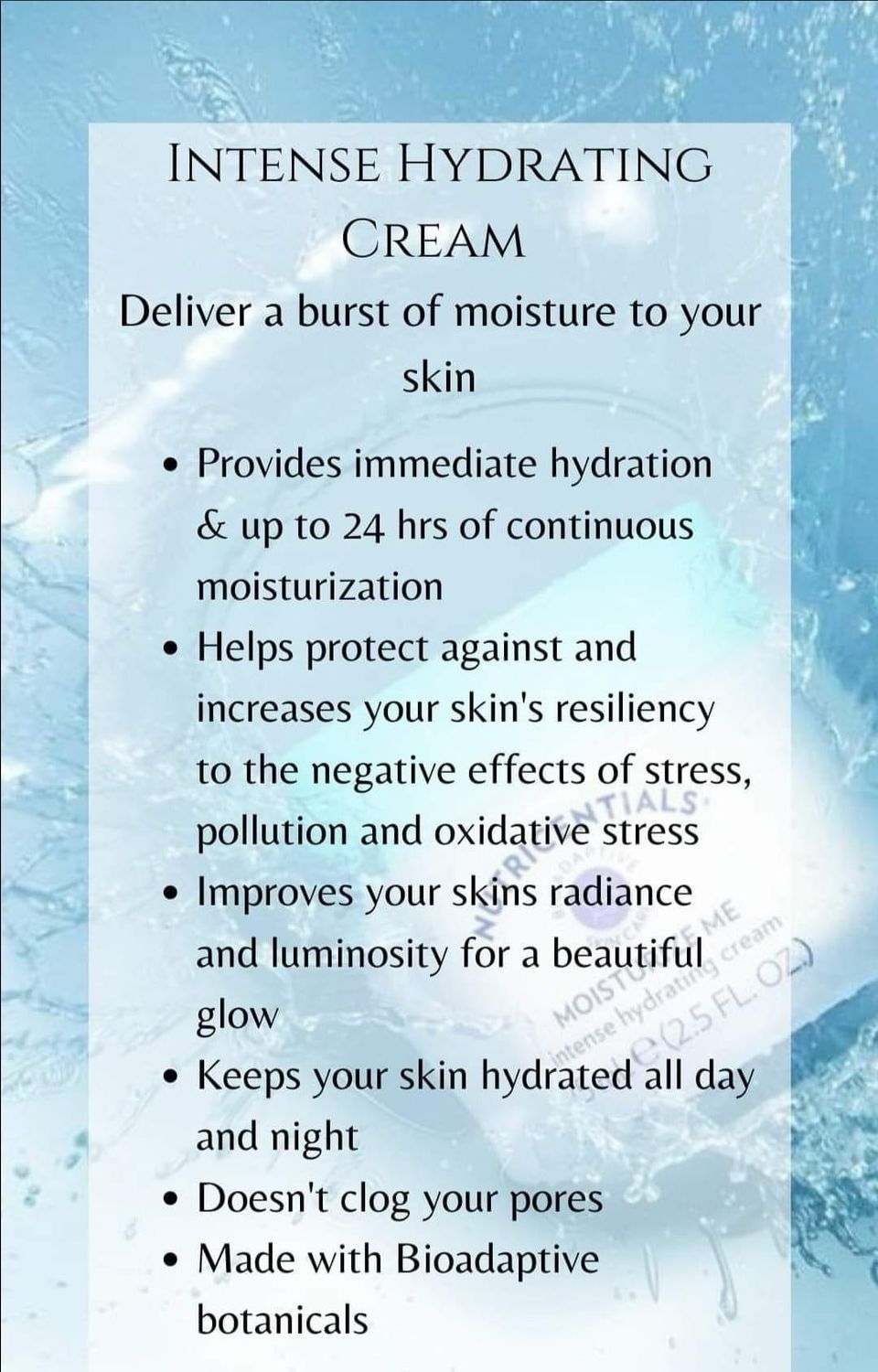 Moisturize Me (Nutricentials)