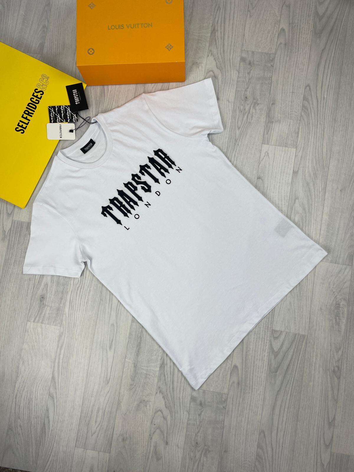 Trapstar Tee Shirts T-Shirts Fake Cheap Rep Woman Reps T.Shirt T.Shirts Mens Womens Men's Women's First Copy Logo Designers Full Sleeves London Short Crew Neck Black White Round Roundneck