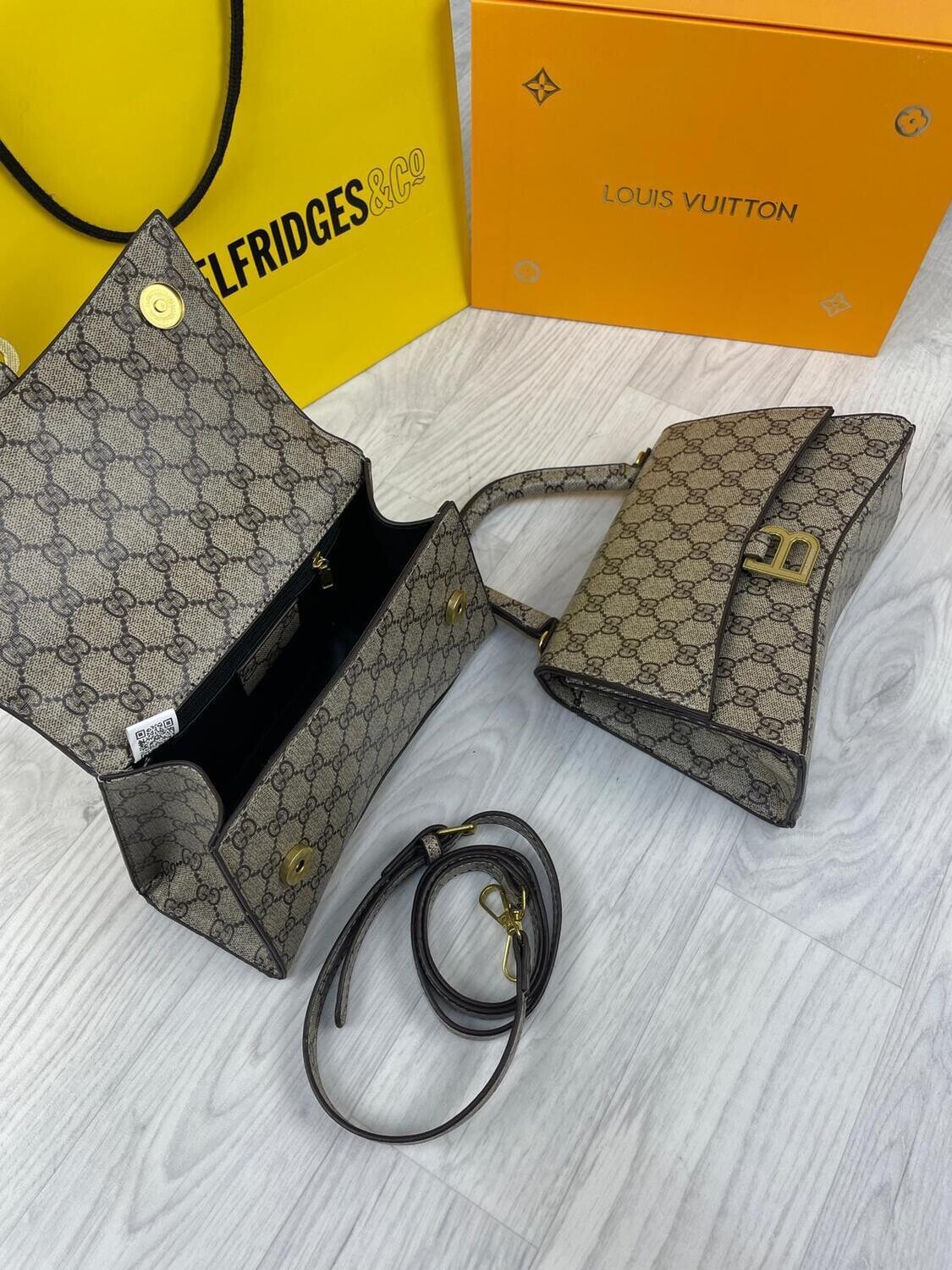 Balenciaga Women Hourglass Designer Beige Bags Fake Rep AAA Sale UK Gucci X Woman First Copy Replica Leather Top Handle Reps