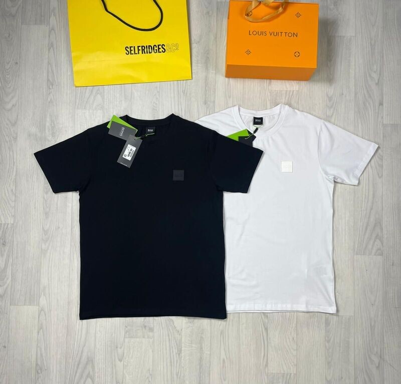 Hugo Boss Cotton-Jersey T-Shirt In Black And White Colors In All Sizes