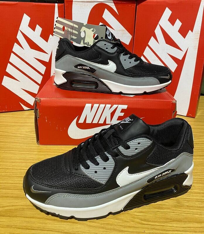 Nike Air Max 90 Black Cool Grey White Men Trainers Nike Men's Trainers Trainer 90s 90's 1:1 Black Cool Grey Nikes Air Max 90 Men Mens Rep Replica Shoes Fake Man Mans Duplicate Sneakers First Copy Cheap Sneaker Sale UK Reps MAX.90 Air.Max AJ1285-018 Anthracite White