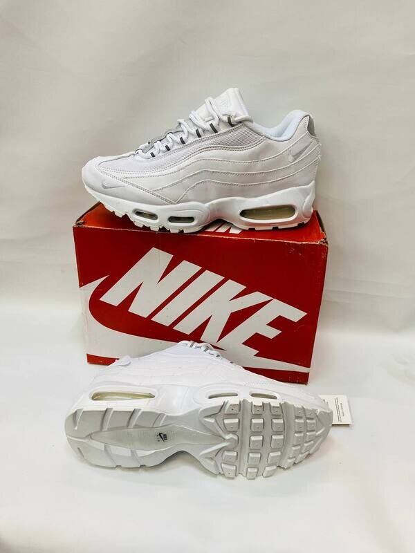 Nike Men's Trainers Trainer 95s 95's 1:1 White Grey Fog AAA	Nikes Air Max 95 Men Mens Rep Replica Shoes Fake Man Mans Duplicate Sneakers First Copy Cheap Sneaker Sale UK Reps MAX.95 Air.Max CT1268-100 Essential Best Quality