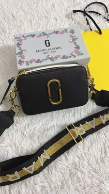 Marc Jacobs Black & White Crossbody & Shoulder Strap Bag