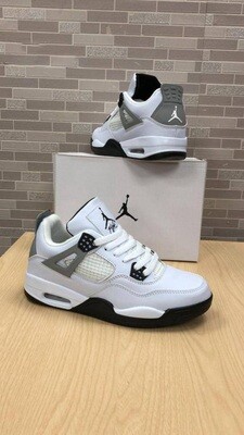 Nike Air Jordan 4s 4's Women Retro Lightning Running Shoes rep reps replica woman womans women's Boys Military Black fake cheap first copy Shoe Sneaker Sneakers Trainer air4 Midnight Navy White Cement Womens