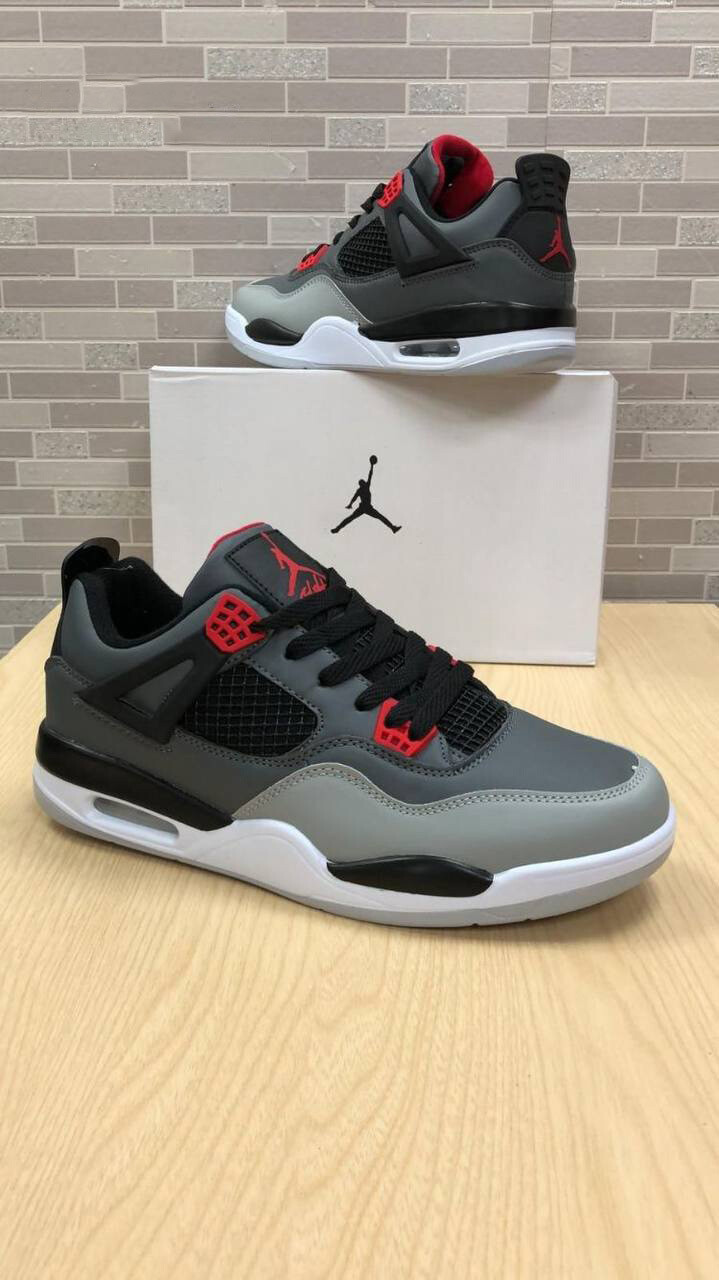 Nike Air Jordan 4 Infrared PS GS 4 s Men Red Grey Reps Black