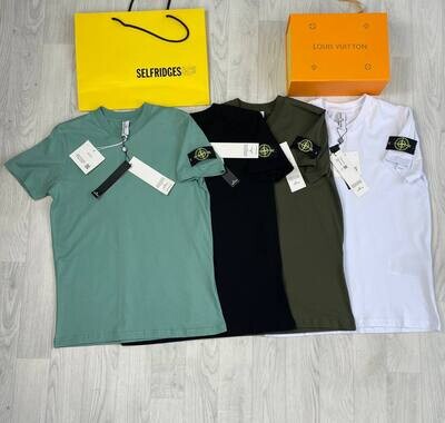 Stone Island T-shirts decent look monogram on sleeves with multiple colors