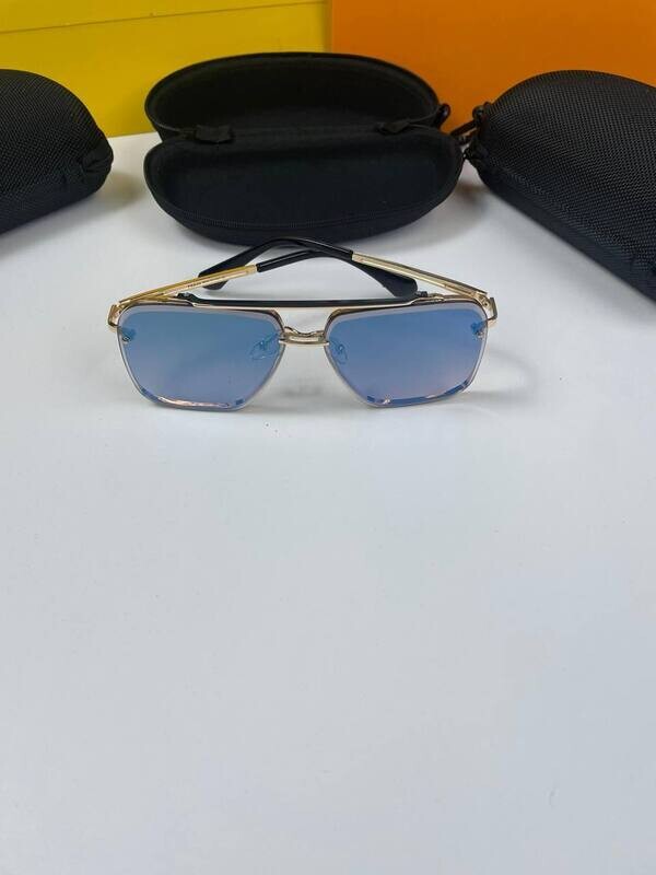 Prada Milano Men's Women's Designer Light Blue Sunglasses Fakes Sale UK Men Women First Copy Replica Sunglass Man Woman Cheap Price Fake Rep 1st Copies Gold Metal Plaque Frame Eyewear 1:1 Luxury Brand Logo Reps 1 to 1 Glasses AAA Duplicate