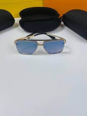 Prada Milano Men's Women's Designer Light Blue Sunglasses Fakes Sale UK Men Women First Copy Replica Sunglass Man Woman Cheap Price Fake Rep 1st Copies Gold Metal Plaque Frame Eyewear 1:1 Luxury Brand Logo Reps 1 to 1 Glasses AAA Duplicate
