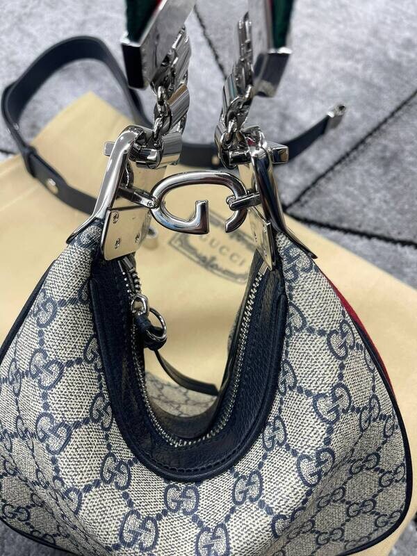 Gucci Women's Designers Shoulder Web Bag Grey Fake AAA Reps Sale UK Woman First Copy Replica Cheap Price GG Supreme Attache Jackie Long Belt Shoulder Bags Crossbody 1st Copies Brand Logo Fashion Monogram Handbag Purse Luxury Clutch 