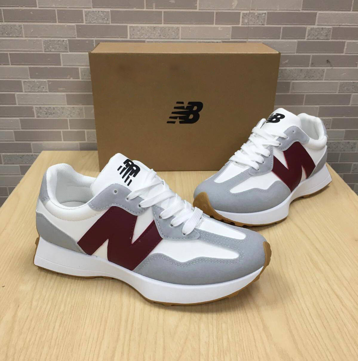 NEW BALANCE Burgundy Shoe For Women's Coms with Full Packaging