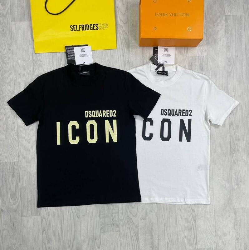ICON Dsquared2 T-shirt in Black and White ICON Dsquared2 T-shirt in Black and White