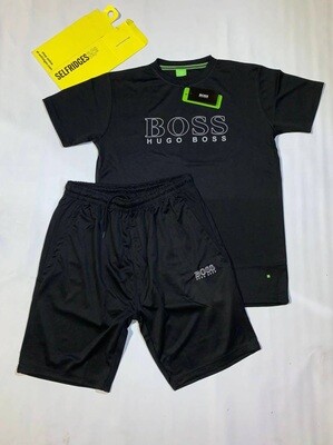 Hugo Boss T-shirt and Short Set in Different Colors Hugo Boss T-shirt and Short Set in Different Colors